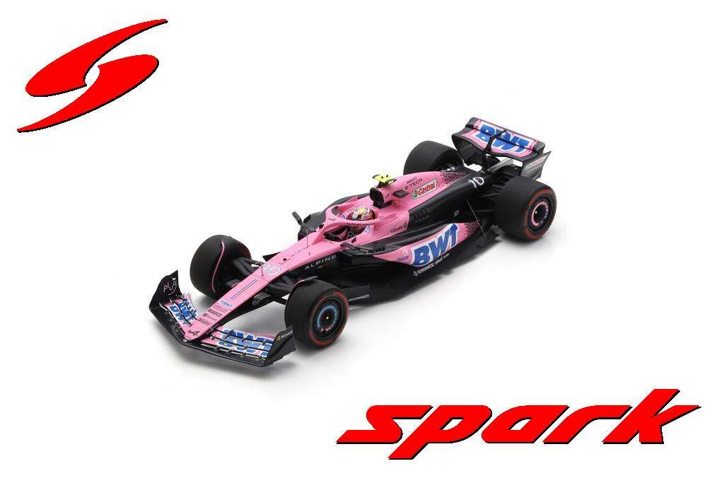 1:18 Spark - Alpine A523 No.10 BWT Alpine F1 Team 9th Bahrain GP 2023 Pierre Gasly