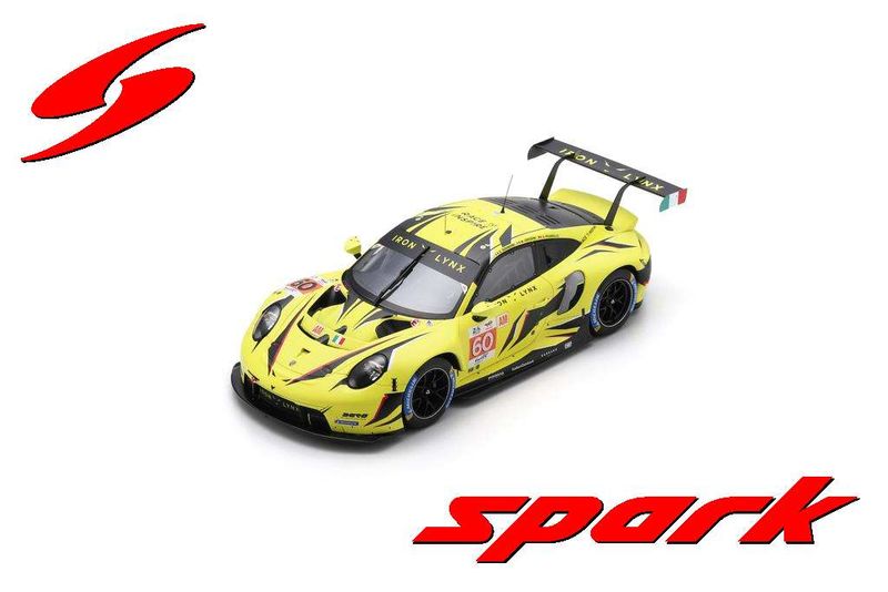 1:18 Spark - Porsche 911 RSR - 19 No.60 IRON LYNX Le Mans 24H 2023 C. Schiavoni - M. Cressoni - A. Picariello 1:18 Spark - Porsche 911 RSR - 19 No.60 IRON LYNX Le Mans 24H 2023 C. Schiavoni - M. Cressoni - A. Picariello