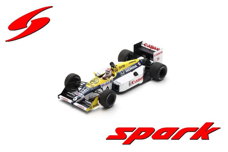 1:18 Spark - Williams FW11B No.6 Winner Italian GP 1987 Nelson Piquet