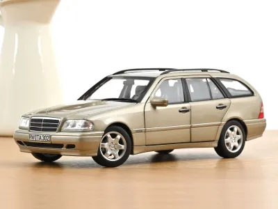 1:18 Norev - Mercedes-Benz C-Class T-Model 1997 Smoke silver