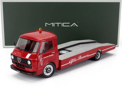 1:18 Mitica Diecast - 1967 Alfa Romeo A12 (F12) Autotransporter Red 1:18 Mitica Diecast - 1967 Alfa Romeo A12 (F12) Autotransporter Red