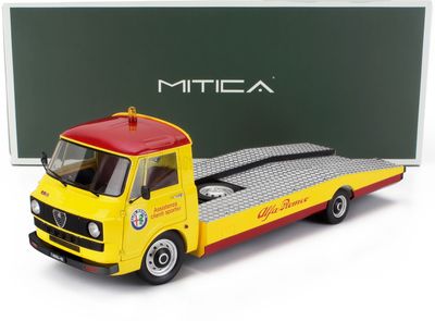 1:18 Mitica Diecast - 1967 Alfa Romeo A12 (F12) Autotransporter Yellow 1:18 Mitica Diecast - 1967 Alfa Romeo A12 (F12) Autotransporter Yellow