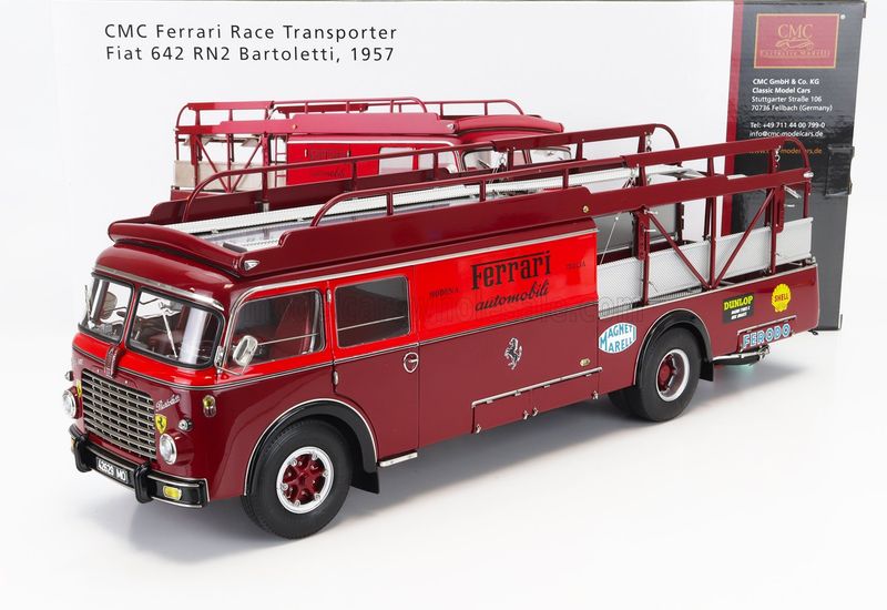 1:18 CMC - Ferrari Racing transporter, Typ Fiat 642 RN2 Bartoletti, 1957