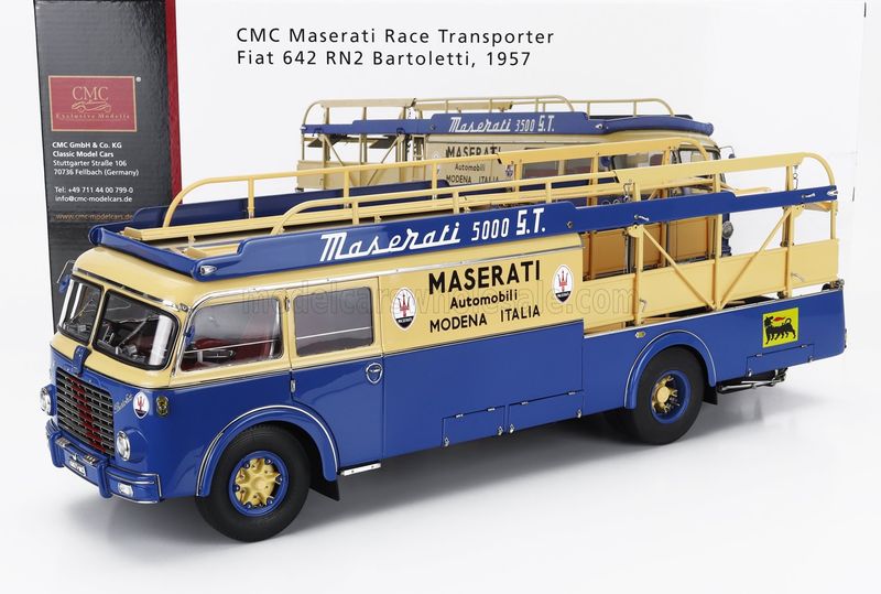 1:18 CMC - Maserati Racing transporter, Typ Fiat 642 RN2 Bartoletti, 1957
