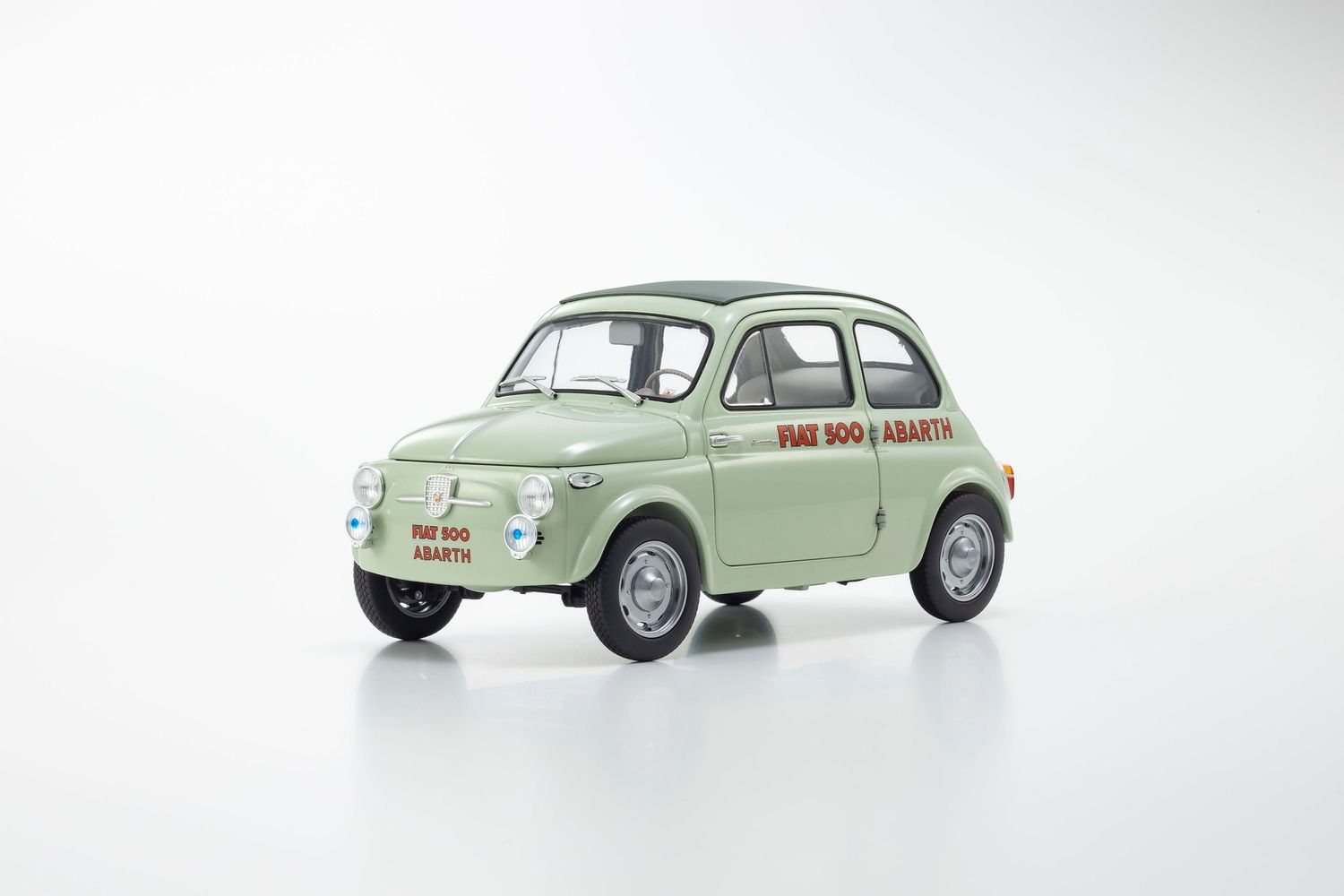1:18 Kyosho - Fiat Nuova 500 Elaborazione Abarth Record -Green Clear-