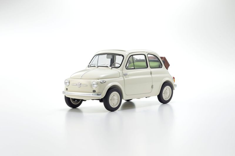 1:18 Kyosho - Fiat Nuova 500 "with Accessories“ -Ivory-