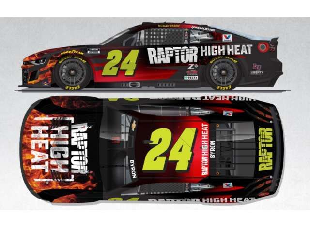 1:24 Action Racing Collectibles Elite - 2025 Chevrolet #24 William Byron *Raptor High Heat*