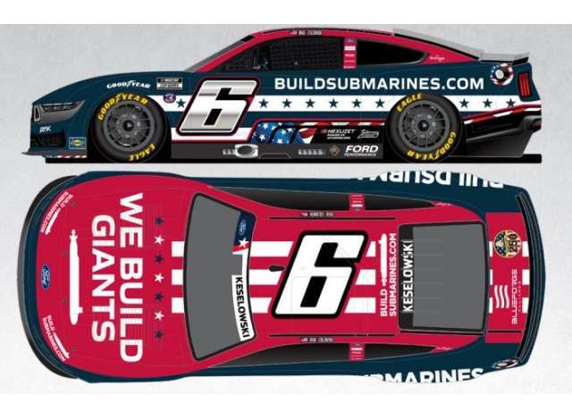 1:24 Action Racing Collectibles - 2025 Ford Mustang #6 Brad Keselowski *BuildSubmarines.com*