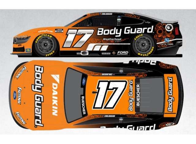 1:24 Action Racing Collectibles Elite - 2025 Ford Mustang #17 Chris Buescher *Body Guard Mexico*