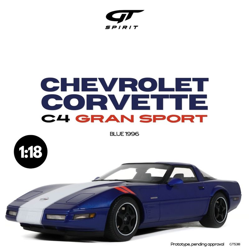 1:18 GT Spirit - 1969 Chevrolet Corvette C4 Grand Sport Blue 1:18 GT Spirit - 1969 Chevrolet Corvette C4 Grand Sport Blue