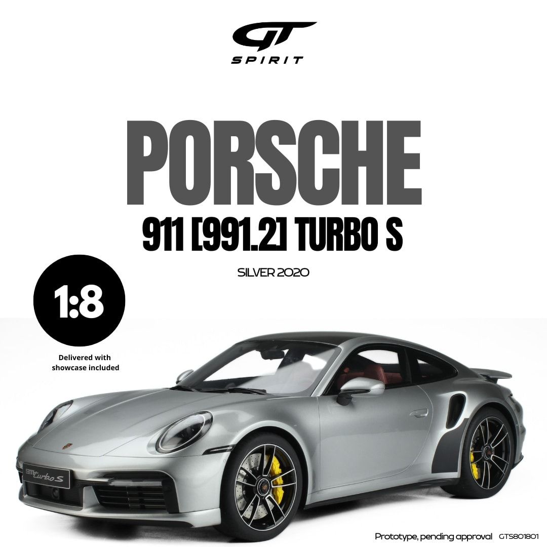 1:8 GT Spirit - 2020 Porsche 911 (992.1) Turbo S Silver