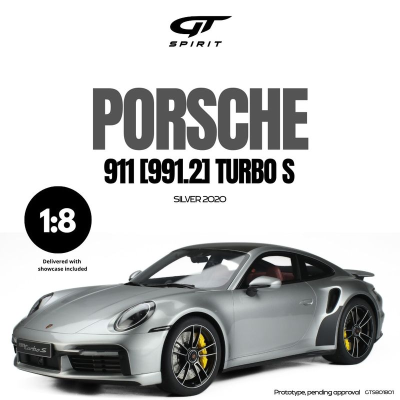 1:8 GT Spirit - 2020 Porsche 911 (992.1) Turbo S Silver 1:8 GT Spirit - 2020 Porsche 911 (992.1) Turbo S Silver