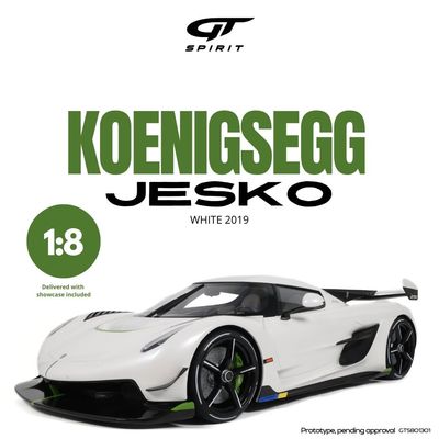1:8 GT Spirit - 2019 Koenigsegg Jesko White 1:8 GT Spirit - 2019 Koenigsegg Jesko White