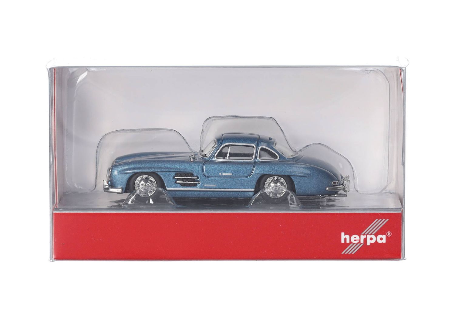 1:87 Herpa - Mercedes-Benz 300 SL Flügeltürer, hellblau metallic