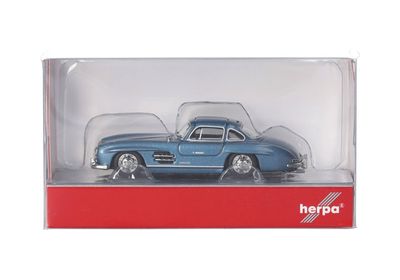 1:87 Herpa - Mercedes-Benz 300 SL Flügeltürer, hellblau metallic