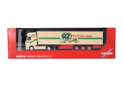 1:87 Herpa - Mercedes-Benz Actros L 18 Gigaspace Kühlkoffer-Sattelzug 1:87 Herpa - Mercedes-Benz Actros L 18 Gigaspace Kühlkoffer-Sattelzug "AZ Kempen"