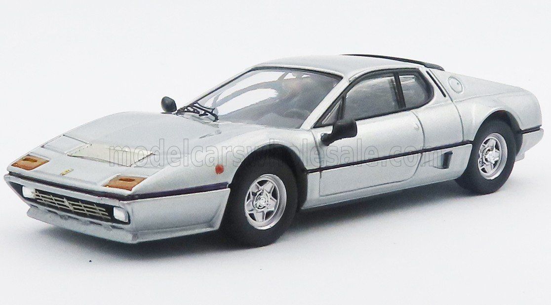 1:43 Best Model - Ferrari 512 BBi 1981 Silver *Personal Car Jean paul Belmondo*