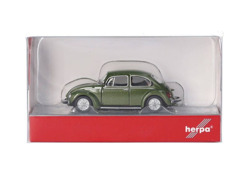 1:87 Herpa - Volkswagen (VW) Käfer 1303, moos metallic 1:87 Herpa - Volkswagen (VW) Käfer 1303, moos metallic