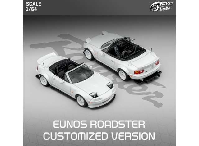 1:64 Microturbo - Rocket Bunny MX5, metallic white