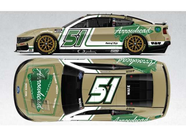 1:64 Action Racing Collectibles - 2025 Ford Mustang #51 Cody Ware *Arrowhead Brass*