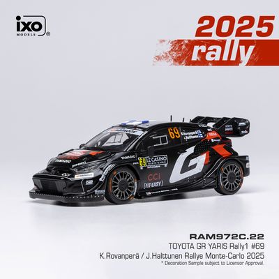 1:43 Ixo - Toyota GR Yaris Rally1, WRC, Rally Monte Carlo, 2025, #69 1:43 Ixo - Toyota GR Yaris Rally1, WRC, Rally Monte Carlo, 2025, #69
