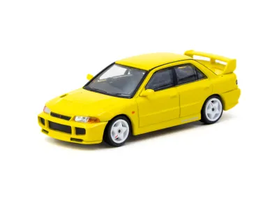1:64 Tarmac - Mitsubishi Lancer GSR Evolution III, yellow *Tarmac Cards* 1:64 Tarmac - Mitsubishi Lancer GSR Evolution III, yellow *Tarmac Cards*