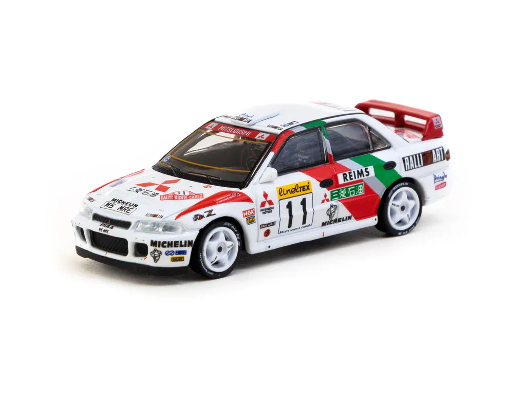 1:64 Tarmac - Mitsubishi Lancer GSR Evolution II 1995 Rally Monte-Carlo, #11 T.Makinen/S.Harjanne, various