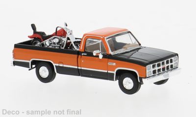 1:87 Brekina - GMC Sierra Grande, schwarz/orange, 1981 1:87 Brekina - GMC Sierra Grande, schwarz/orange, 1981