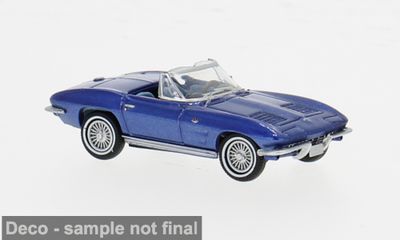 1:87 Brekina - Chevrolet Corvette C2 Cabrio, blau, 1962 1:87 Brekina - Chevrolet Corvette C2 Cabrio, blau, 1962