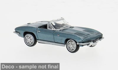 1:87 Brekina - Chevrolet Corvette C2 Cabrio, grün, 1962 1:87 Brekina - Chevrolet Corvette C2 Cabrio, grün, 1962