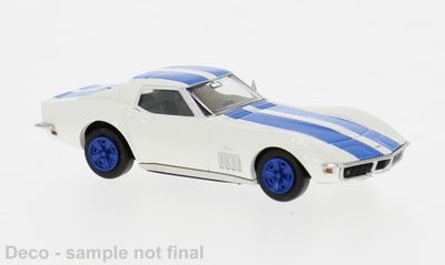1:87 Brekina - Chevrolet Corvette C3, weiss/blau, 1967 1:87 Brekina - Chevrolet Corvette C3, weiss/blau, 1967