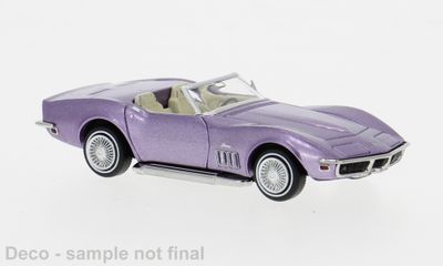 1:87 Brekina - Chevrolet Corvette C3, violett, 1967 1:87 Brekina - Chevrolet Corvette C3, violett, 1967