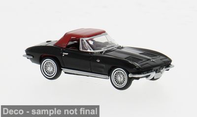 1:87 Brekina - Chevrolet Corvette C2 Cabrio, schwarz, 1962 1:87 Brekina - Chevrolet Corvette C2 Cabrio, schwarz, 1962