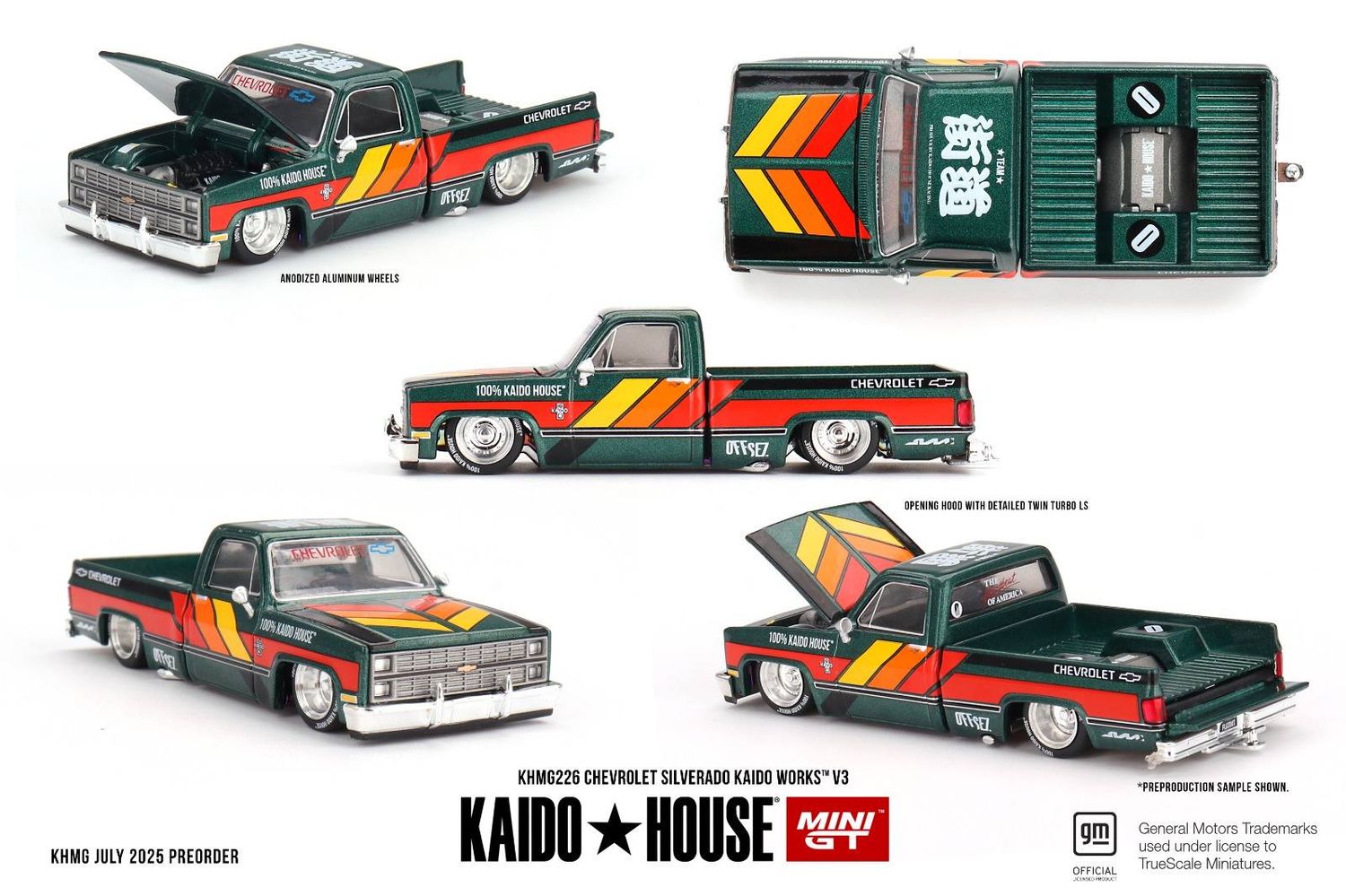 1:64 Mini GT - 1980 Chevrolet Silverado Kaido Works V3