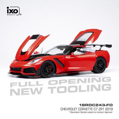 1:18 Ixo USA - 2019 Chevrolet Corvette C7 ZR, red 1:18 Ixo USA - 2019 Chevrolet Corvette C7 ZR, red