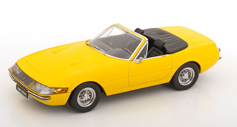 1:18 KK Scale - Ferrari 365 GTS Daytona Cabrio 1.Serie 1969 gelb