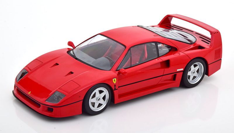 1:18 KK Scale - Ferrari F40 rote Sitze 1987 rot *Reproduktion*