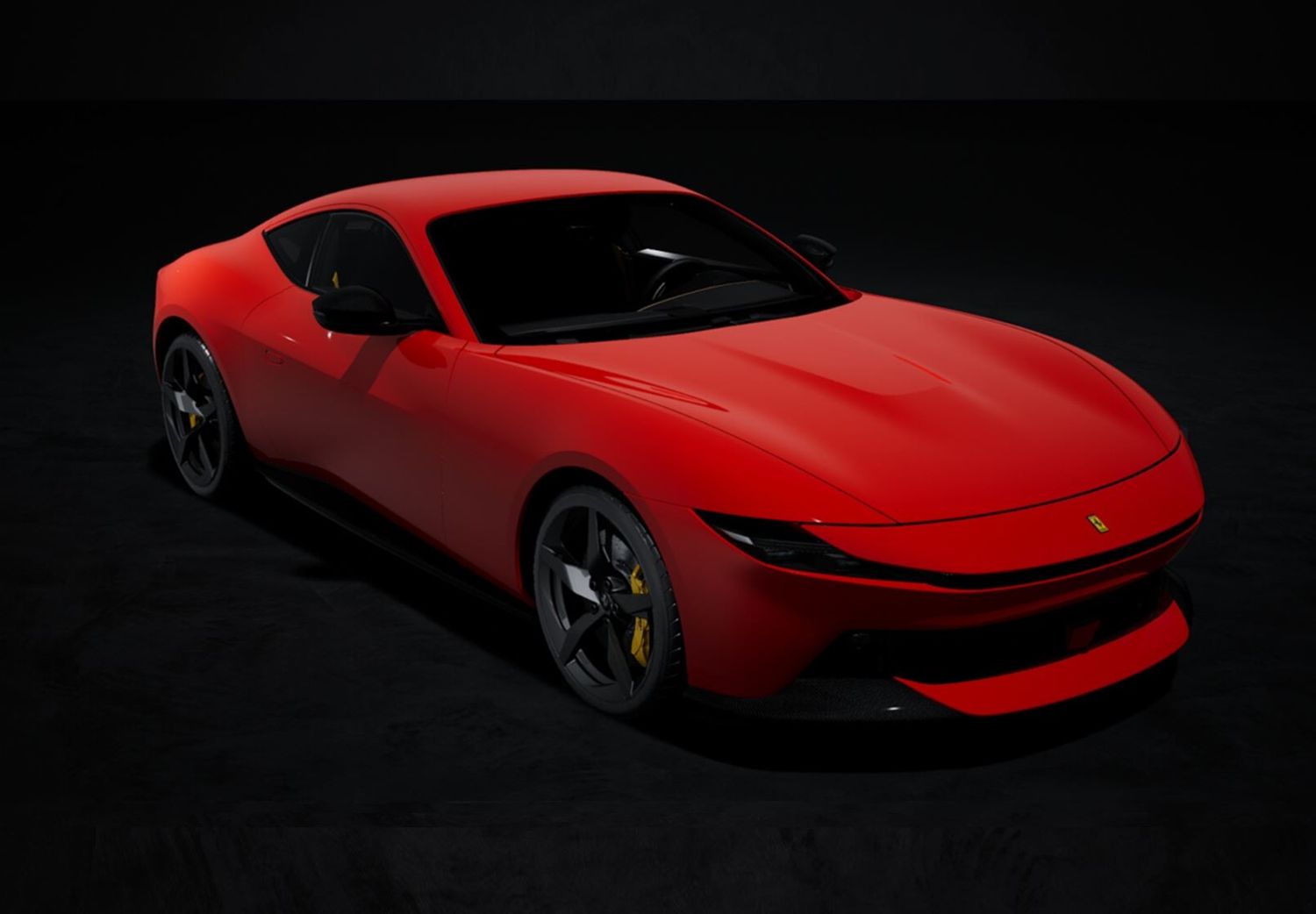 1:43 BBR - 2025 Ferrari Amalfi Rosso Corsa with black rims