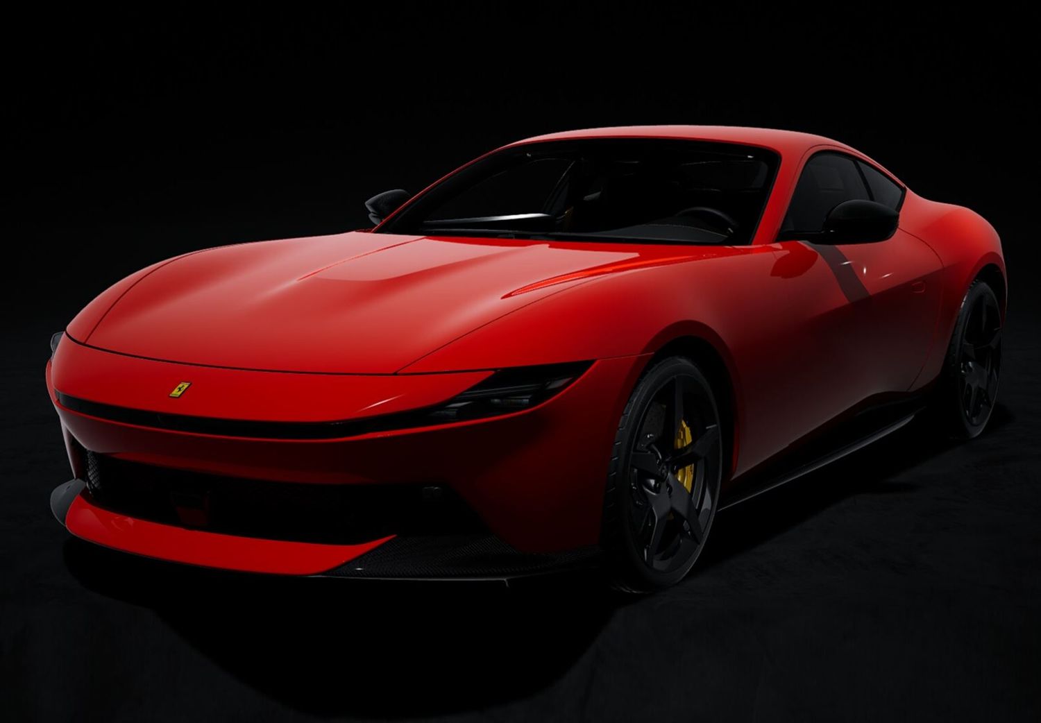 1:18 BBR - 2025 Ferrari Amalfi Rosso Corsa with black rims