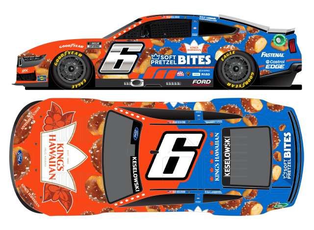 1:24 Action Racing Collectibles Elite - 2024 Ford Mustang #6 Brad Keselowski *King`s Hawaiian Soft Pretzel Bites *