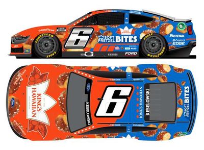 1:24 Action Racing Collectibles Elite - 2024 Ford Mustang #6 Brad Keselowski *King`s Hawaiian Soft Pretzel Bites * 1:24 Action Racing Collectibles Elite - 2024 Ford Mustang #6 Brad Keselowski *King`s Hawaiian Soft Pretzel Bites *