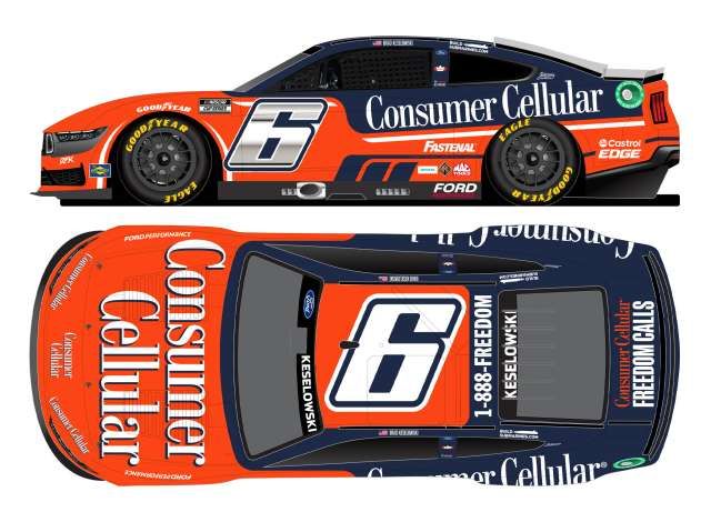 1:24 Action Racing Collectibles - 2024 Ford Mustang #6 Brad Keselowski *Consumer Cellular*