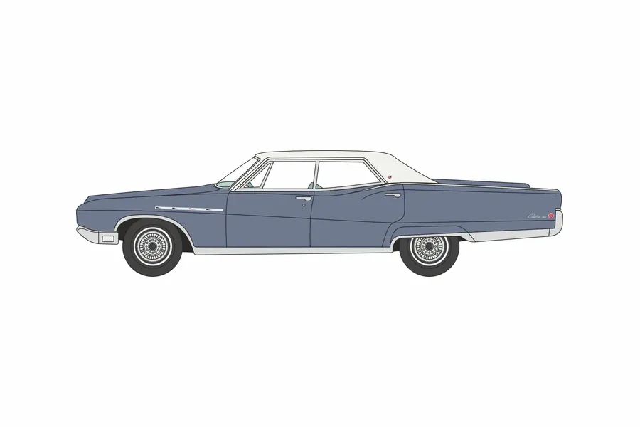 1:87 Oxford  - 1968 Buick Electra 225 Medium Teal Blue Mist/Parchment