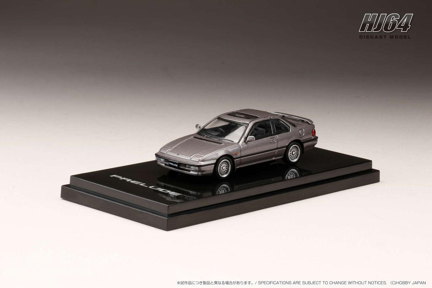 1:64 Hobby Japan - Honda Prelude (BA5) SI TCV Customized Version, puter gray metallic