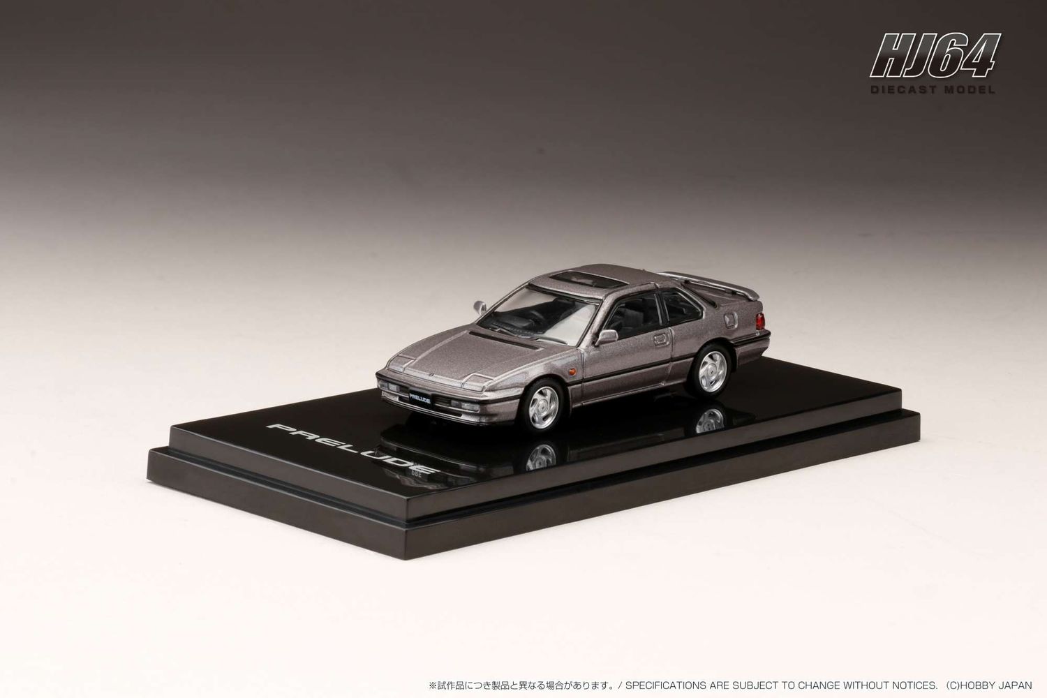 1:64 Hobby Japan - Honda Prelude (BAS) SI TCV, puter gray metallic