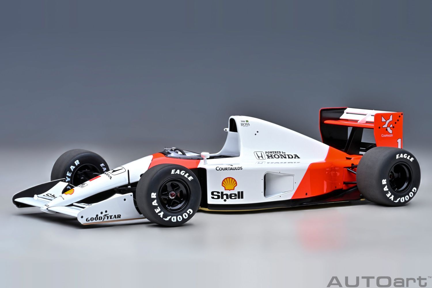 1:18 Autoart - McLaren Honda MP4/6 1991 #1 (without McLaren logo) A. Senna