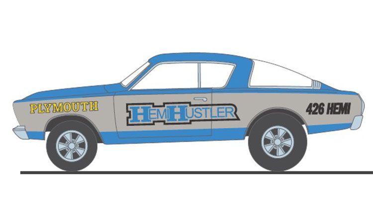 1:18 ACME - 1966 Plymouth Barracuda - Hemi Hustler 1:18 ACME - 1966 Plymouth Barracuda - Hemi Hustler