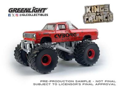 1:64 Greenlight - 1990 Dodge Ram D250- Cyborg *Kings of Crunch Series 16* 1:64 Greenlight - 1990 Dodge Ram D250- Cyborg *Kings of Crunch Series 16*