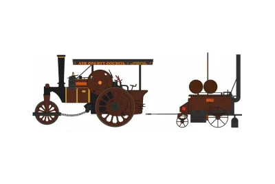 1:76 Oxford - Fowler Steam Roller & Coleman Flapper Covenanter/Ayr County Council 1:76 Oxford - Fowler Steam Roller & Coleman Flapper Covenanter/Ayr County Council