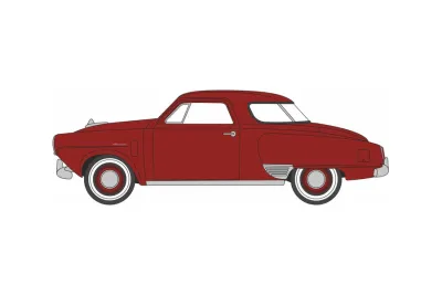 1:87 Oxford - 1950 Studebaker Champion Starlight Coupe Commanche Red 1:87 Oxford - 1950 Studebaker Champion Starlight Coupe Commanche Red